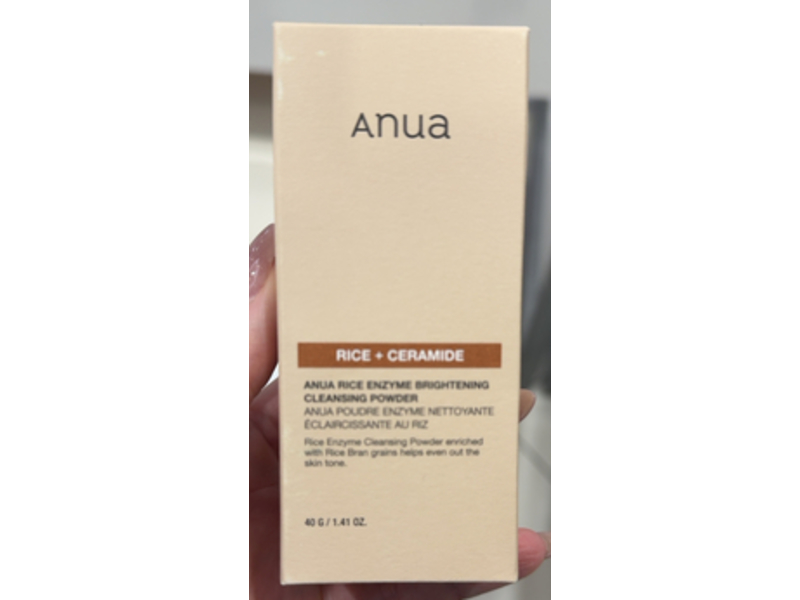 Anua Rice Enzyme Brightening Cleansing Powder, Rice + Ceramide, 1.41 oz/40 g