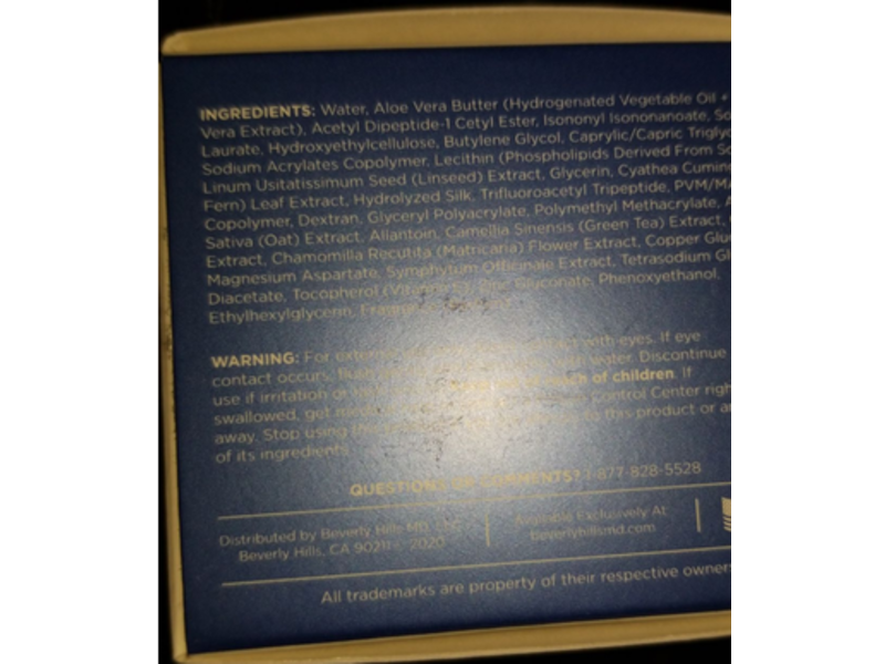 Beverly Hills Md Cosmeceuticals Lift+Firm Sculpting Cream, Face And Neck, 1.69 fl oz/50 mL