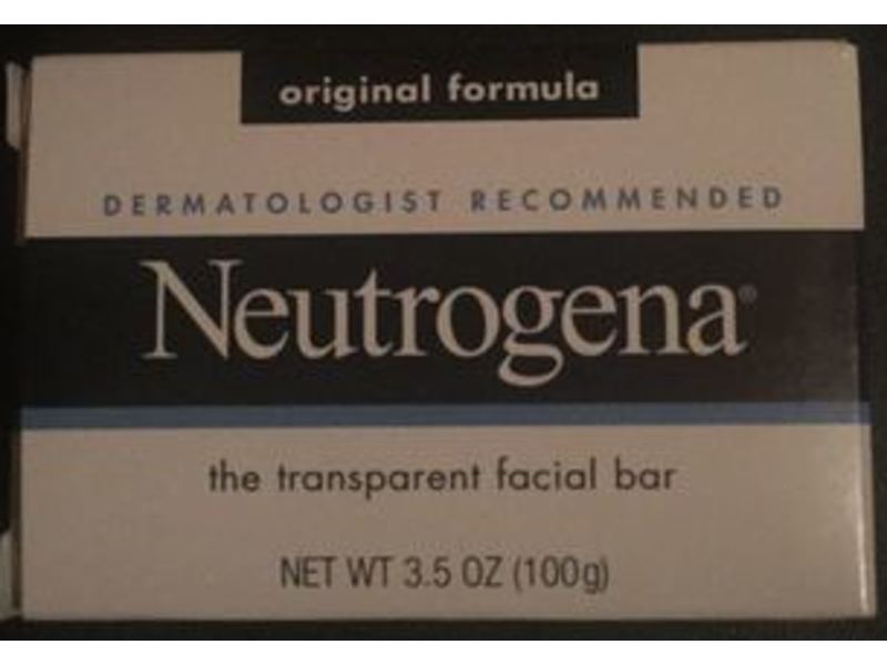 Neutrogena Transparent Facial Bar, 3.5 oz/99 g