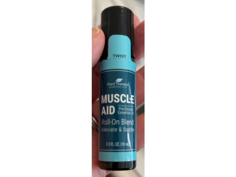 Plant Therapy Muscle Aid Roll-On Blend, 1/3 fl oz/10 mL