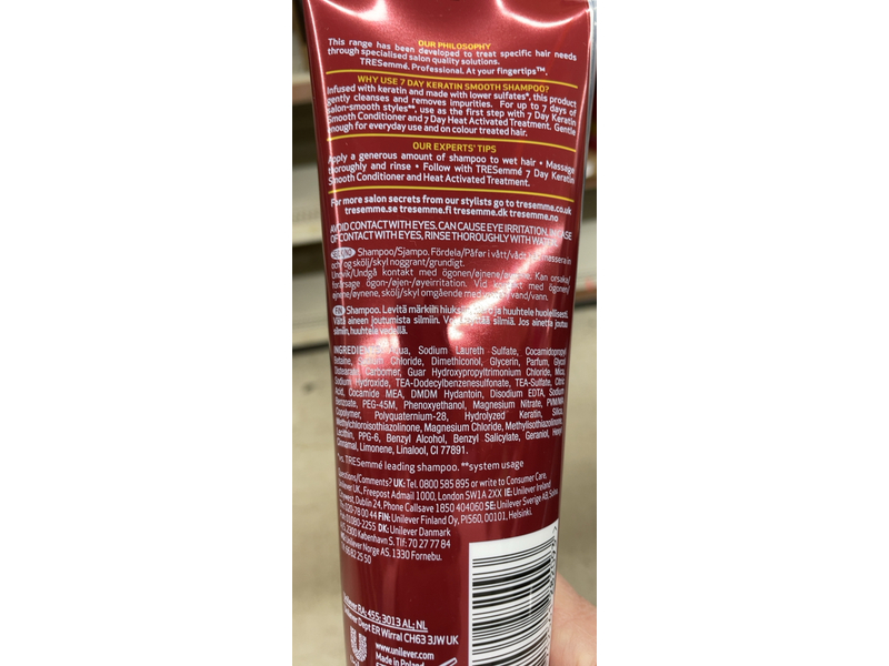 Tresemme Keratin Smooth Shampoo, 250 mL