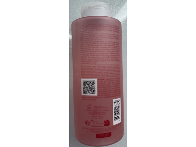 Clarins Paris Soothing Toning Lotion, 13.5 fl oz/400 mL Pack of 2