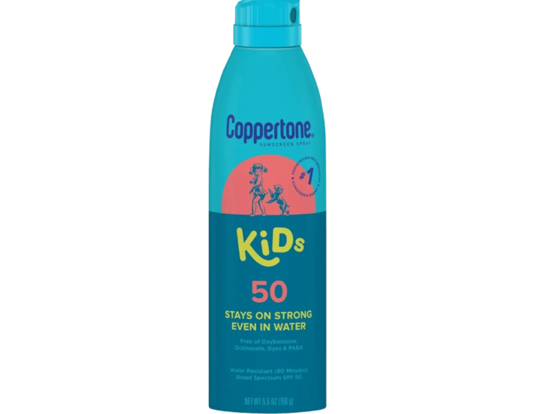Coppertone Kids Sunscreen Spray, SPF 50, 5.5 oz/156 g , Pack Of 2