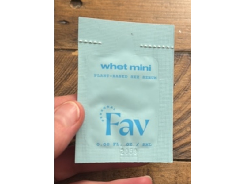 Fav Whet Mini Plant-Based Sex Serum, 0.06 fl oz/2 mL
