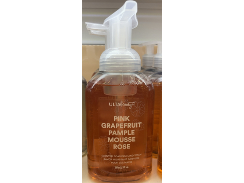 Ulta Beauty Foaming Hand Wash, Pink Grapefruit, 9 fl oz/266 mL