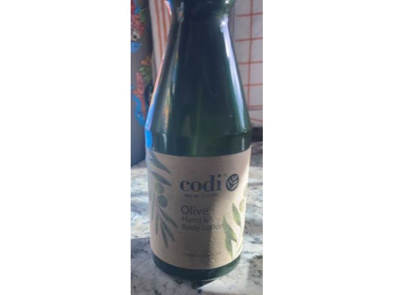Codi Hand & Body Lotion, Olive, 25 fl oz/750 mL
