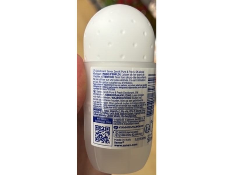 Sanex Deodorant, Pure & Fresh, 50 mL