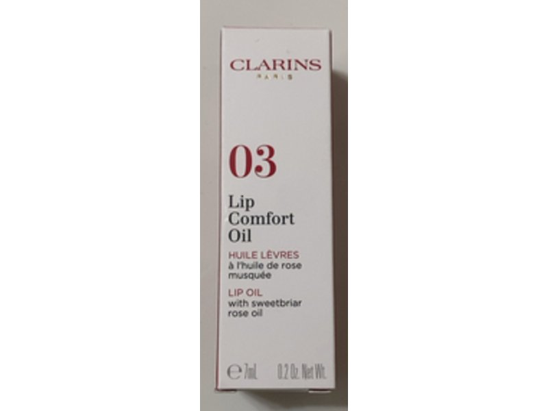 Clarins Lip Comfort Oil, 03 Cherry, 0.2 oz/7 mL