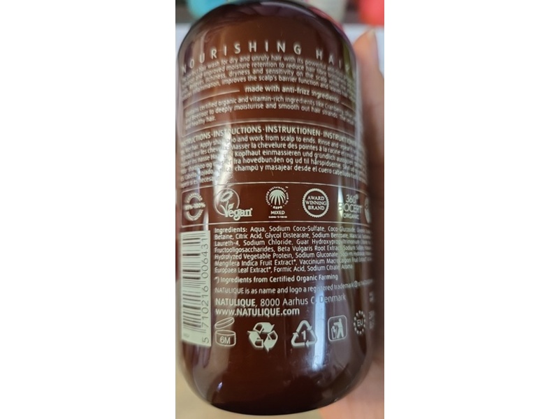 Natulique Nourishing Anti-Frizz Hairwash, 8.5 fl oz/250 mL