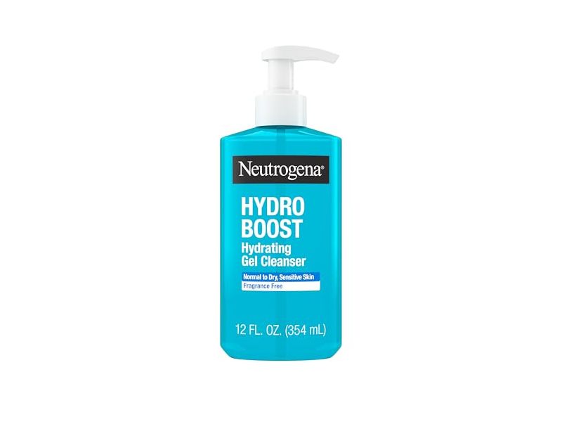 Neutrogena Hydro Boost Hydrating Gel Cleanser, Fragrance Free, 12 fl oz/354 mL