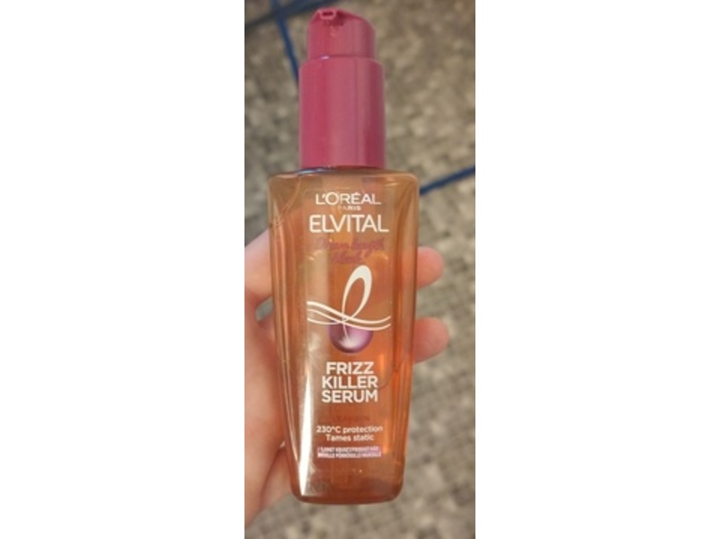 L'Oreal Paris Elvital Dream Length Sleek Frizz Killer Serum, 3.4 floz/100 mL