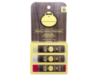 Sun Bum Sunscreen Lip Balm, SPF 30, Coconut, Banana, Watermelon, 0.15 oz/4.25 g, Pack Of 3 - thumbnail 1