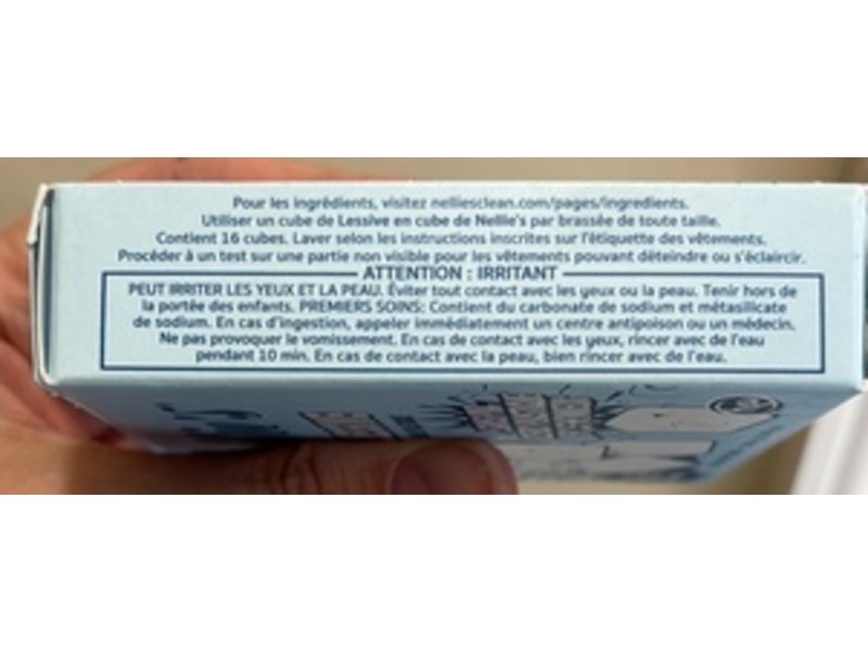 Nellie's Laundry Cubes Laundry Detergent, Unscented, 16 Loads, 8.47 oz/240 g