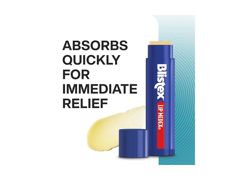Blistex Lip Medex Lip Protectant Stick, 0.15 oz/4.25 g, Pack Of 3