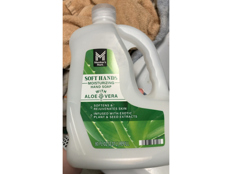 Member's Mark Soft Hands Moisturizing Hand Soap, Aloe Vera, 80 fl oz/2.37 L