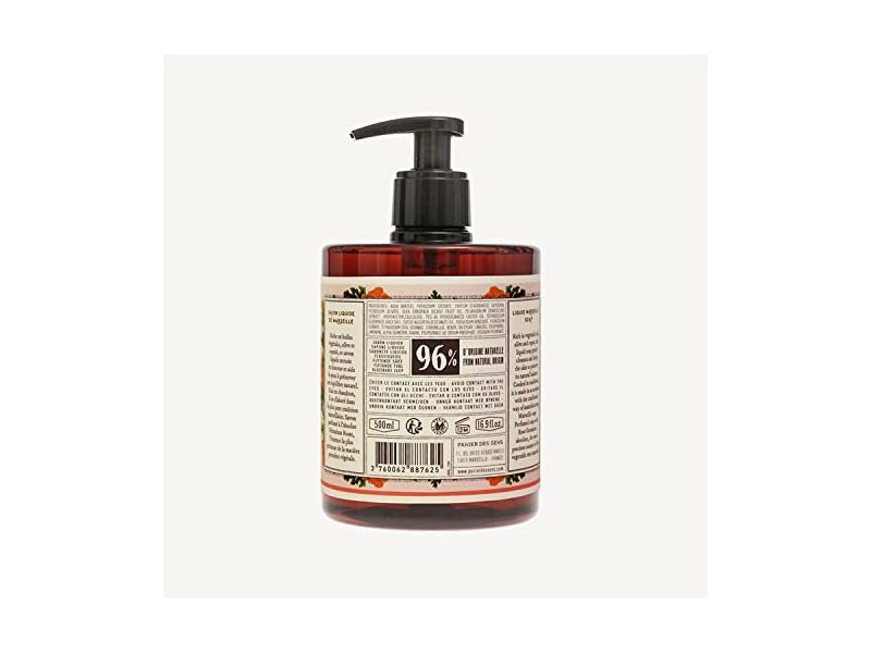 Panier des Sens Marseille Liquid Hand Soap, Rose Geranium 16.9 Fl.oz