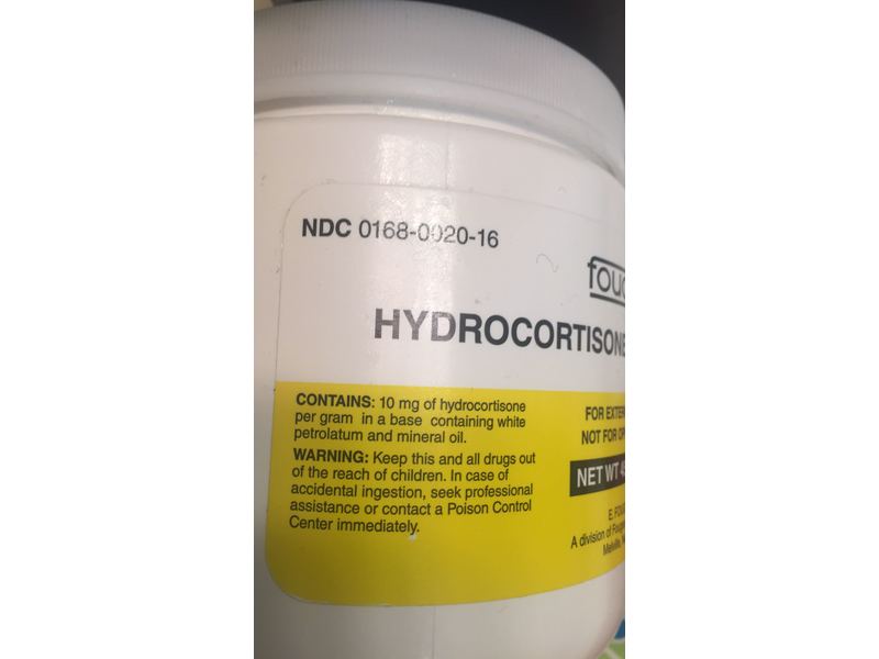 Hydrocortisone Ointment USP, 1%, 453 g (1 lb), Fougera (RX)
