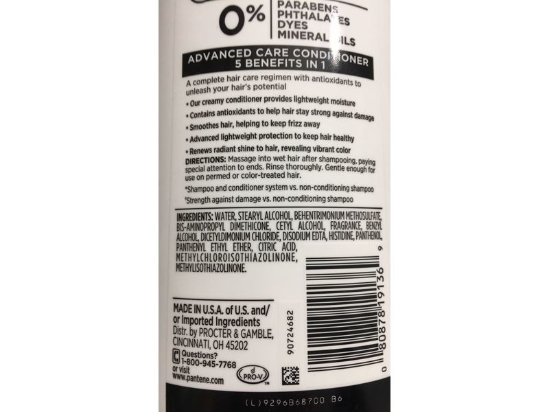 Pantene Pro-V Advanced Care 5 In 1 Conditioner, 38.2 fl oz