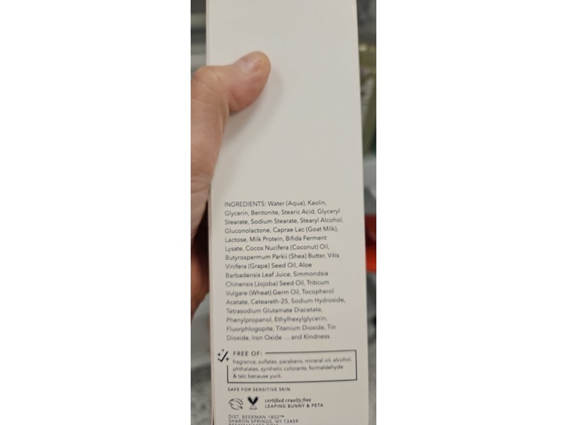 Beekman 1802 Sunshine Goat Milk Clay Body Mask, 8 fl oz/237 mL