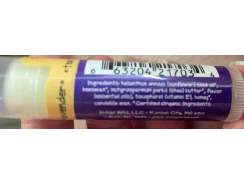 Zum Kiss Shea Butter Lip Balm, Tea Tree Lavender, 0.15 oz, Pack Of 3