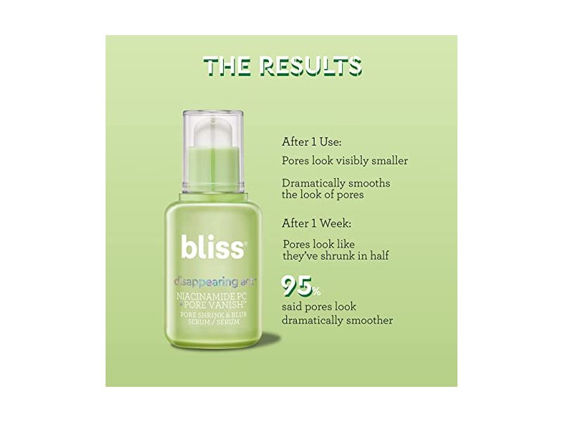 Bliss Disappearing Act Niacinamide Pore Vanish, 1.0 fl oz/30 mL