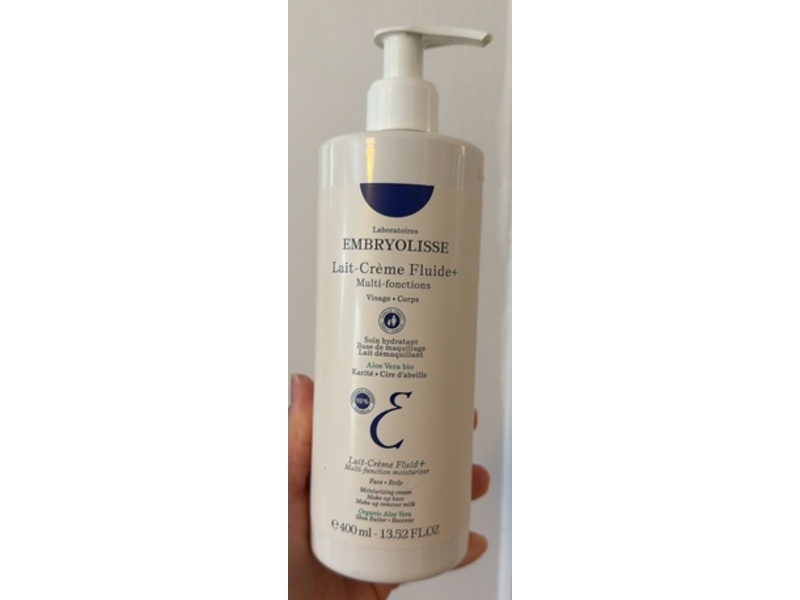 Embryolisse Face & Body Moisturizing Cream, Organic Aloe Vera, Shea Butter & Beeswax, 13.52 fl oz/400 mL