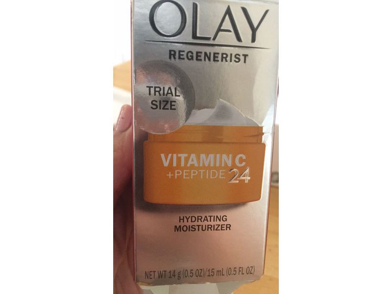 Olay Regenerist Vitamin C + Peptide 24 Hydrating Moisturizer, 0.5 fl oz/15 mL