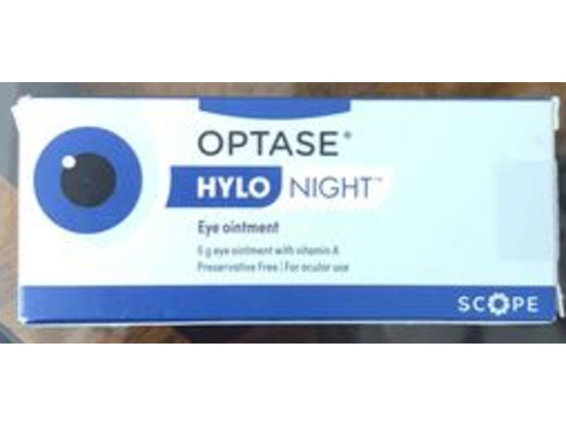 Optase Hylo Night Dry Eye Ointment, 0.15 oz/5 g