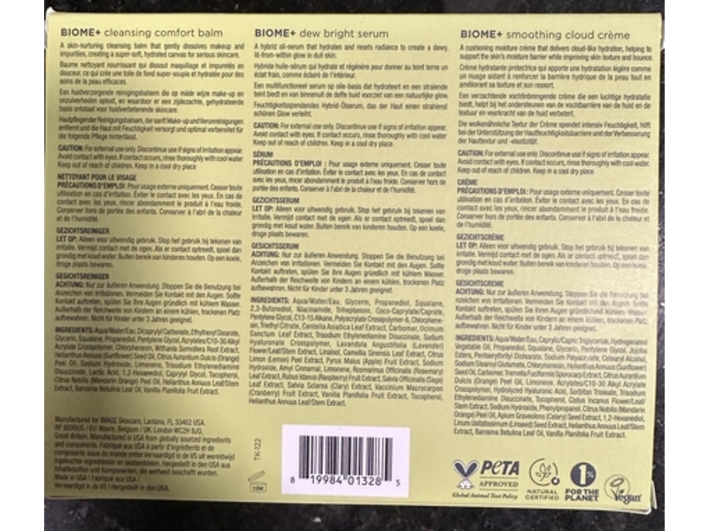 Image Skincare Biomolecular Essentials Skin Barrier Defince Trio Set