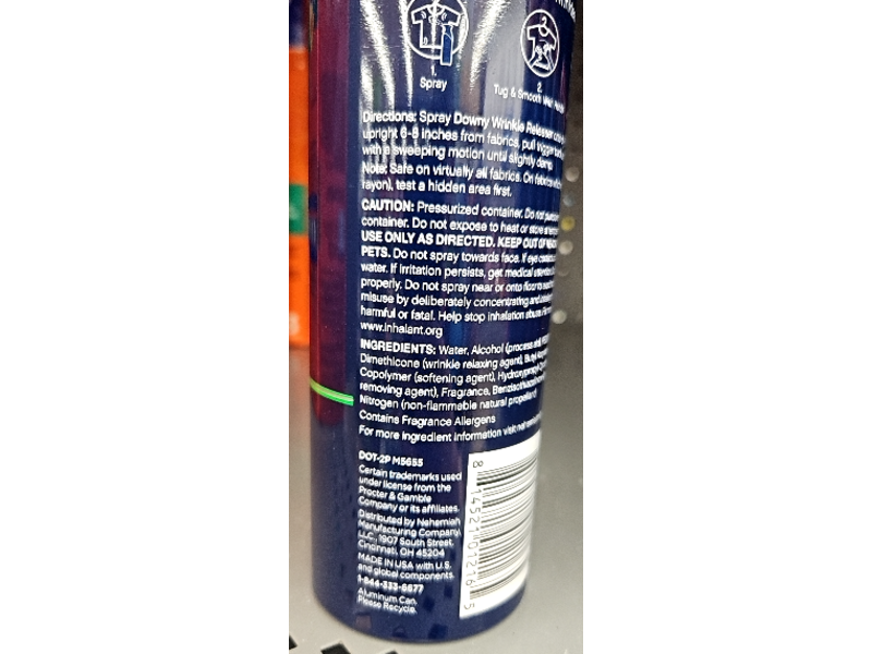 Downy Wrinkle Releaser Fabric Spray, Fresh, 9.7 oz