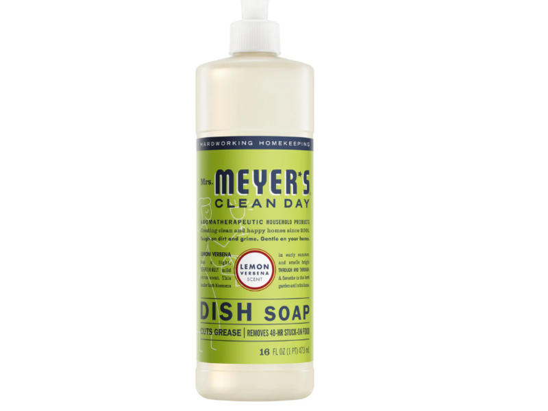 Mrs. Meyer's Clean Day Dish Soap, Lemon Verbena Scent, 16 fl oz/473 mL