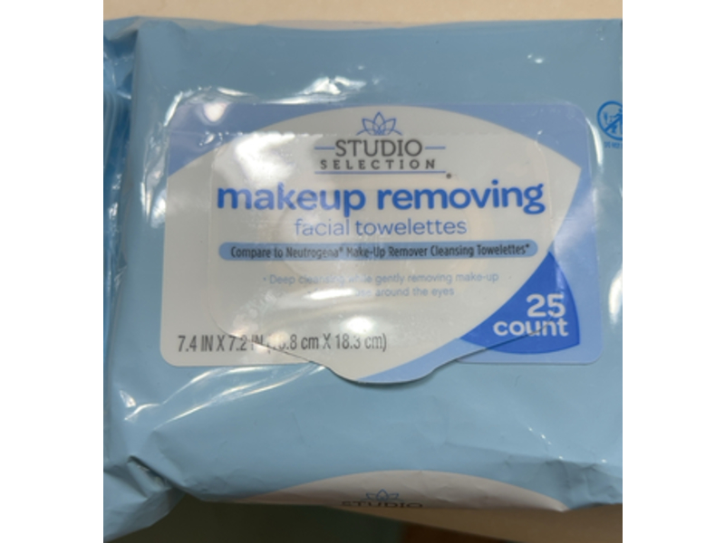 Studio Selection Makeup Removing Facial Towelettes, 25 Counts