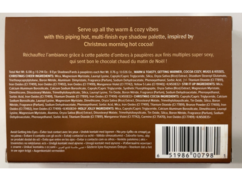 Too Faced You're So Hot Eyeshadow Palette, Hot Coca-Inspired, 0.214 oz/6.08 g