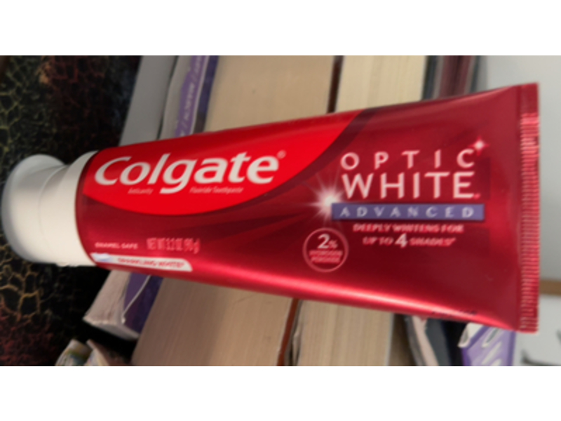 Colgate Optic White Advanced Toothpaste, 3.2 oz/90 g
