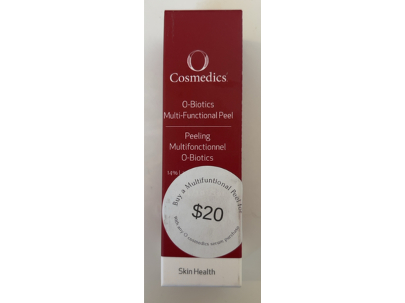 O Cosmedics O-Biotics Multi-Functional Peel, 14% Lactic Acid Peel Complex, 1 oz/30 mL