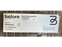 before Whitening Nano-Hydroxyapatite Toothpaste, SuperMint, 4.4 oz - thumbnail 2