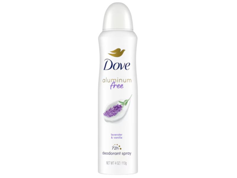 Dove Moisturizers Deodorant Spray, Lavender & Vanilla, 4 oz/113 g