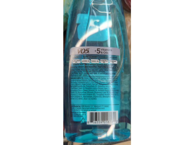 Alberto Vo5 Ocean Refresh Revitalizing Shampoo, Sea Minerals, 15 fl oz/443 mL