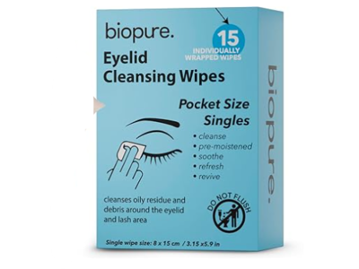 BioPure Eyelid Cleansing Wipes, 15 Count