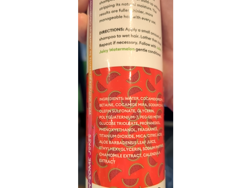 Sharkey's Kids Gentle Shampoo, Juicy Watermelon, 10 fl oz/295 mL