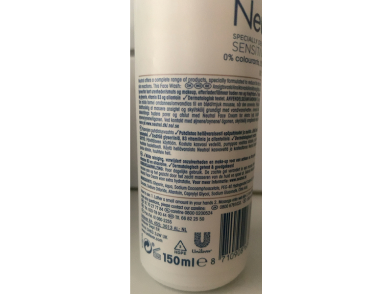 Neutral Face Wash, 150 mL