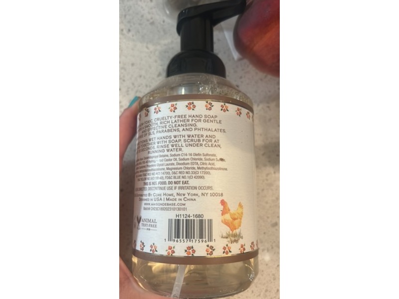 Maison De Base Foaming Hand Soap, Sandalwood Vanilla, 17.6 fl oz/520 mL