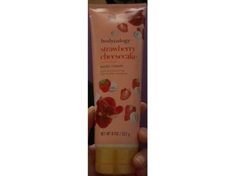 Bodycology Body Cream, Strawberry Cheesecake, 8 oz/227 g