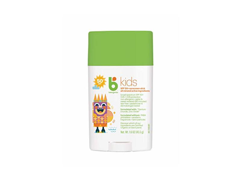 Babyganics Kids Sunscreen Stick, SPF50+, 1.6 oz/45.5 g (2 pack)