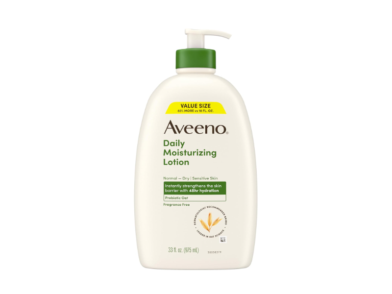 Aveeno Daily Moisturizing Body Lotion, Prebiotic Oat, 33 fl oz/975 mL