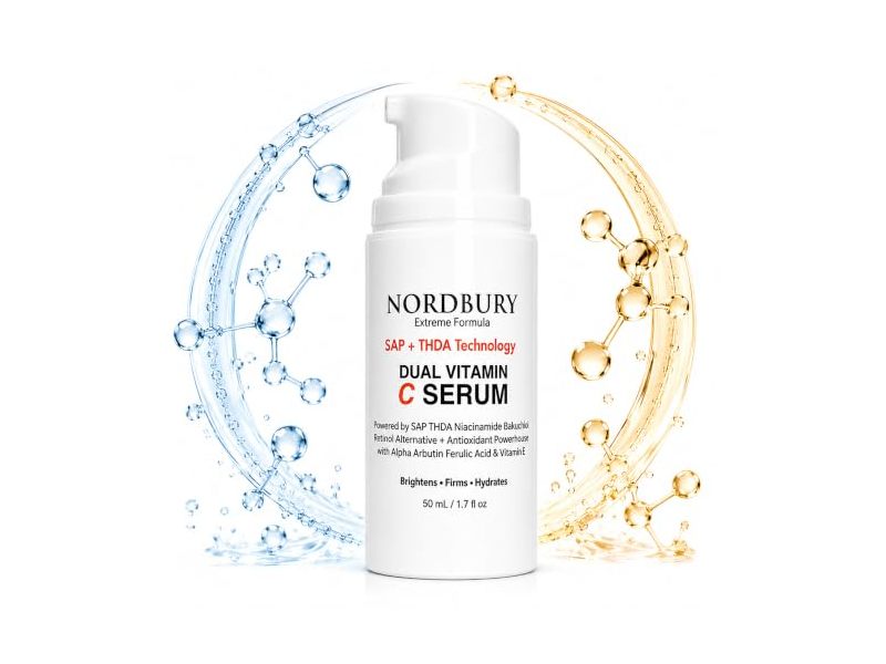 Nordbury Dual Vitamin C Serum, Sap+Thda, 1.7 fl oz/50 mL
