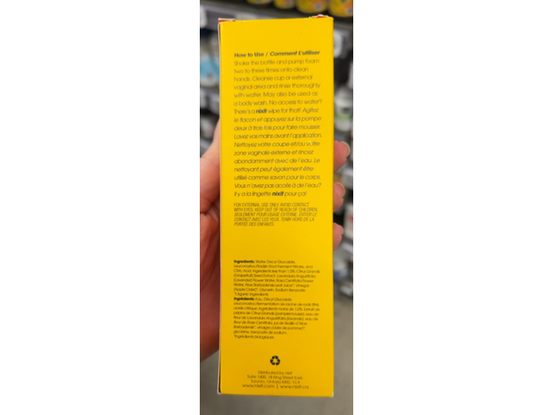 Nixit Menstrual Cup Cleanser & Vaginal Wash, 5.51 fl oz/163 mL