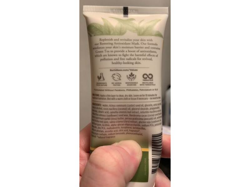 Burt's Bees Restoring Antioxidant Mask, Green Tea, 2.5 oz/70.8 g