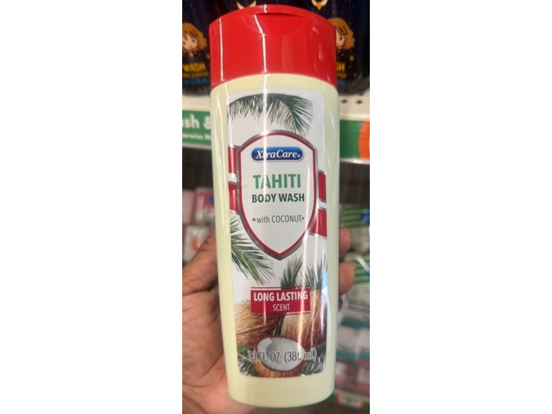 XtraCare Tahiti Body Wash, Coconut Long Lasting Scent, 13 fl oz/385 mL