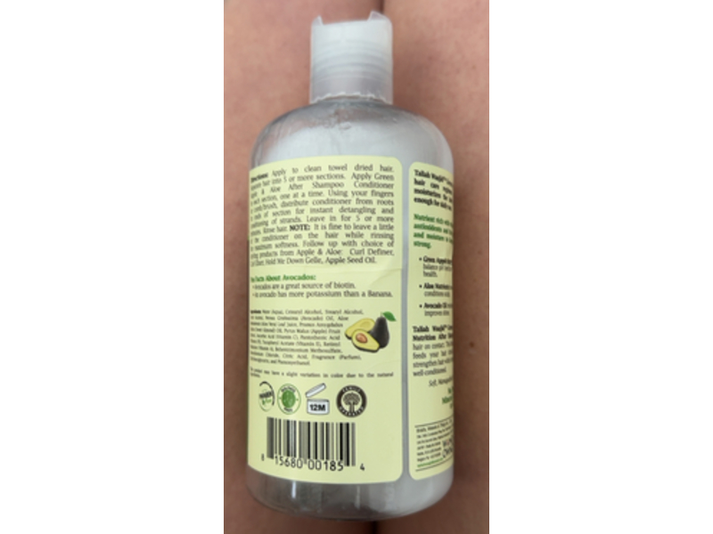 Taliah Waajid Nutrition After Shampoo Conditioner, Green Apple & Aloe, 12 fl oz/355 mL